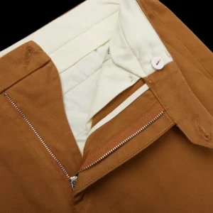 Tela Genova Trousers | Tobacco Brown Cotton Stretch Chinos