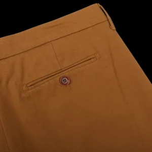 Tela Genova Trousers | Tobacco Brown Cotton Stretch Chinos