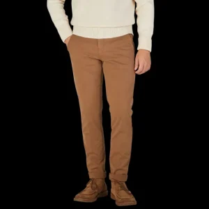 Briglia Trousers | Tobacco Cotton Stretch Bg32 Casual Chinos