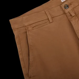 Briglia Trousers | Tobacco Cotton Stretch Bg32 Casual Chinos