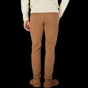 Briglia Trousers | Tobacco Cotton Stretch Bg32 Casual Chinos