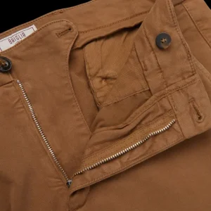 Briglia Trousers | Tobacco Cotton Stretch Bg32 Casual Chinos