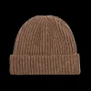 William Lockie Beanies | Tobacco Geelong Lambswool Ribbed Beanie