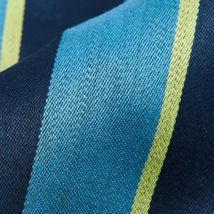 Dreaming Of Monday Ties | Turquoise Regimental 7-Fold Wool Tie