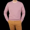 Sunspel Sweaters | Vintage Pink Cotton Loopback Sweatshirt