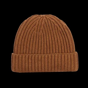 William Lockie Beanies | Vintage Vicuna Cashmere Ribbed Beanie
