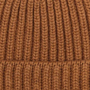 William Lockie Beanies | Vintage Vicuna Cashmere Ribbed Beanie