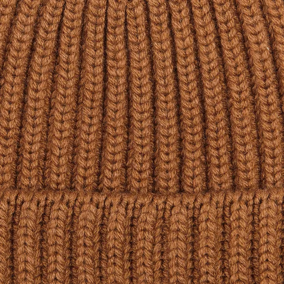 William Lockie Beanies | Vintage Vicuna Cashmere Ribbed Beanie
