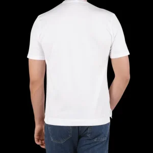 Fedeli T-Shirts | Washed White Organic Cotton Jersey T-Shirt