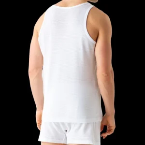 Sunspel Underwear | White Cellular Cotton Tank Top