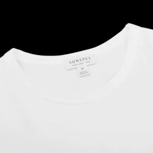 Sunspel T-Shirts | White Classic Cotton T-Shirt