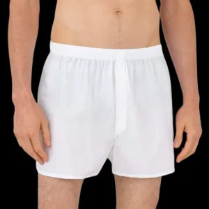 Sunspel Underwear | White Cotton Boxer Shorts