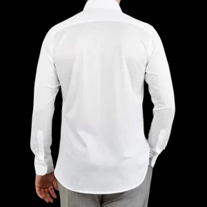 Canali Shirts | White Cotton Jersey Casual Shirt