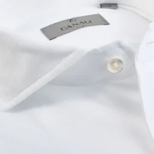 Canali Shirts | White Cotton Jersey Casual Shirt