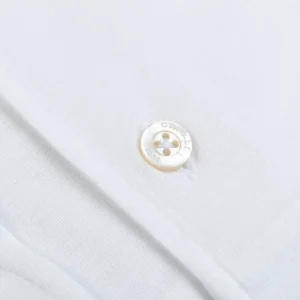 Canali Shirts | White Cotton Jersey Casual Shirt