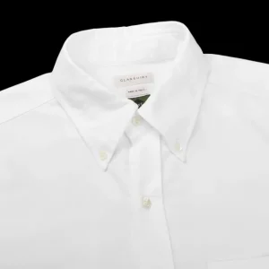 Glanshirt Shirts | White Cotton Oxford Bd Regular Shirt