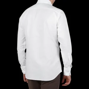 Glanshirt Shirts | White Cotton Oxford Bd Regular Shirt