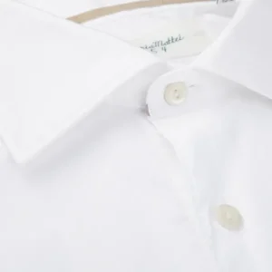 Tintoria Mattei Shirts | White Cotton Oxford Casual Shirt