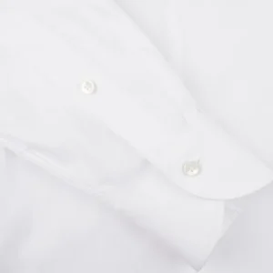 Xacus Shirts | White Fine Cotton Oxford Bd Shirt