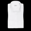 Stenströms Shirts | White Fitted Body Single Cuff Shirt