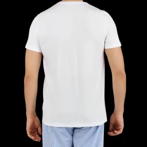 Derek Rose T-Shirts | White Micro Modal Stretch T-Shirt