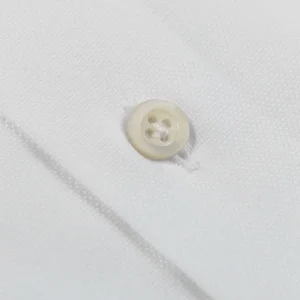 Mazzarelli Shirts | White Royal Oxford Button Down Slim Shirt