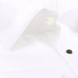 Stenströms Shirts | White Slimline Buttoned Tuxedo Shirt