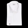 Stenströms Shirts | White Slimline Fly Front Tuxedo Shirt