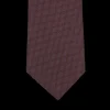 Gierre Milano Ties | Wine Silk Cotton Lined Woven Tie