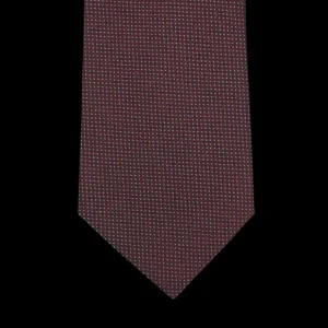 Gierre Milano Ties | Wine Silk Cotton Lined Woven Tie